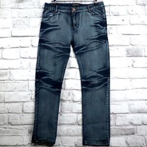 Dario Jeans North America Men’s Stretch Distressed Biker Skinny Jeans